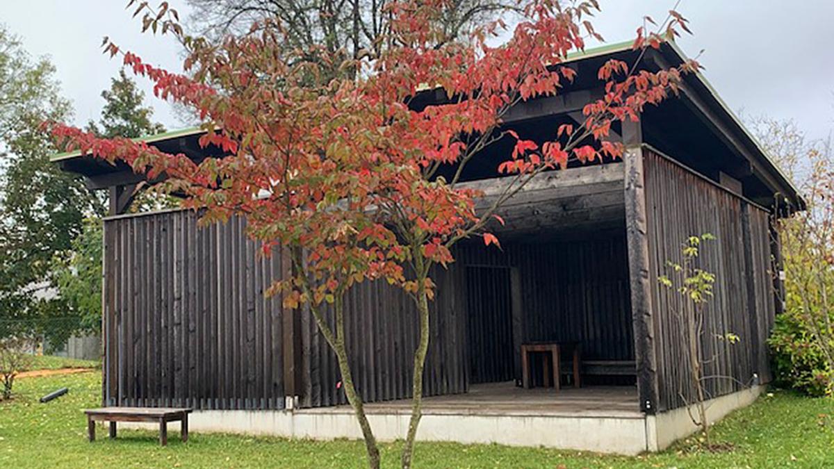 Bild: Pavillon mit neuem Dach